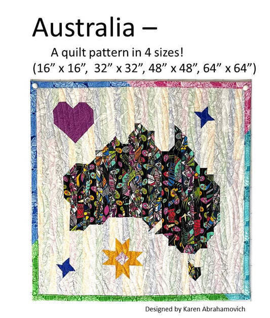 Australia Quilt Pattern - 4 Sizes!