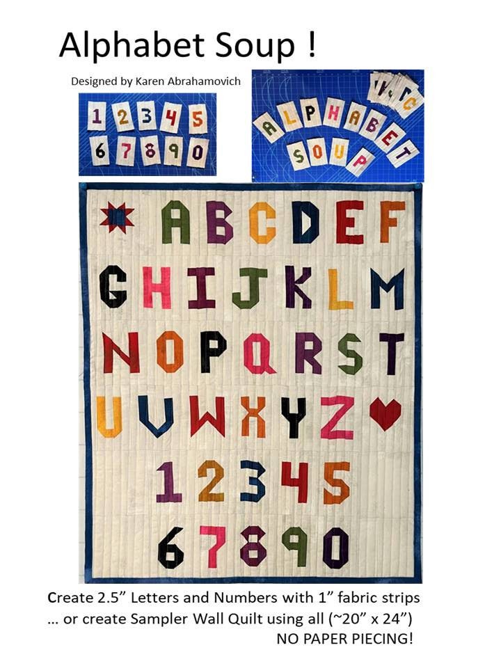 Alphabet Soup Quilt Pattern