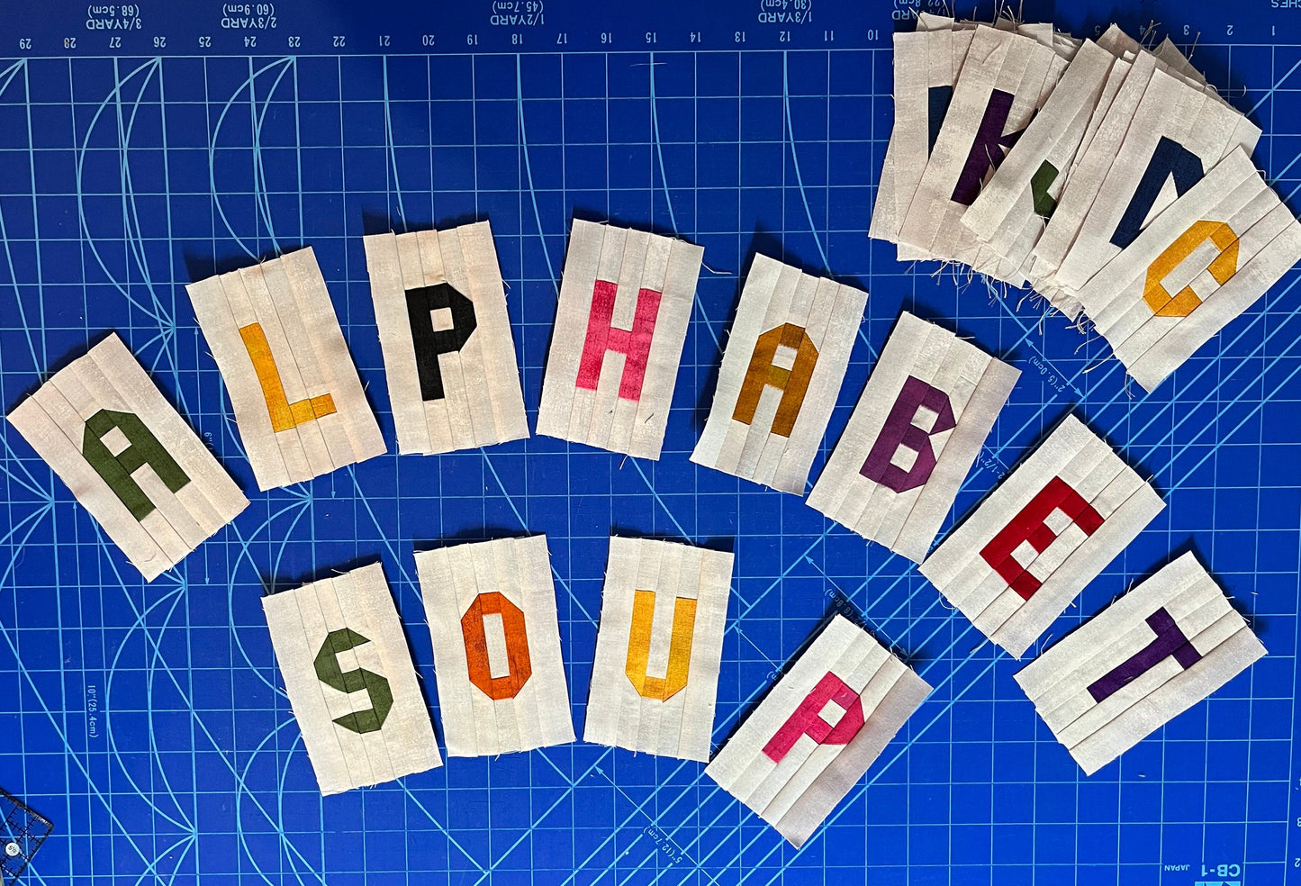 Alphabet Soup Quilt Pattern