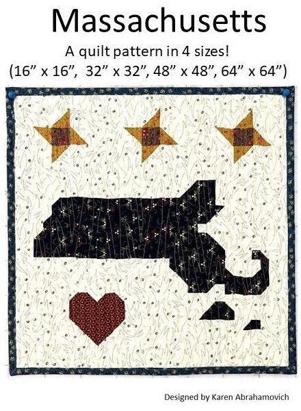 Massachusetts Quilt Pattern - 4 sizes!