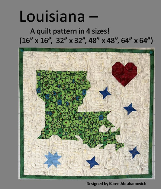 Louisiana Quilt Pattern - 4 Sizes!