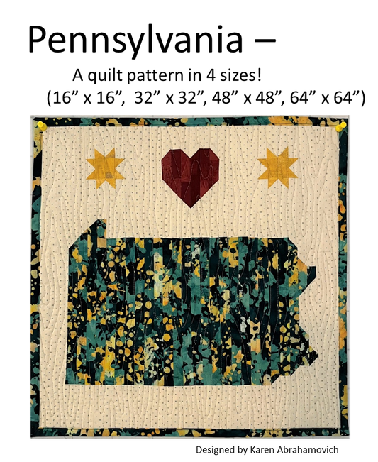 Pennsylvania Quilt Pattern - in 4 Sizes!
