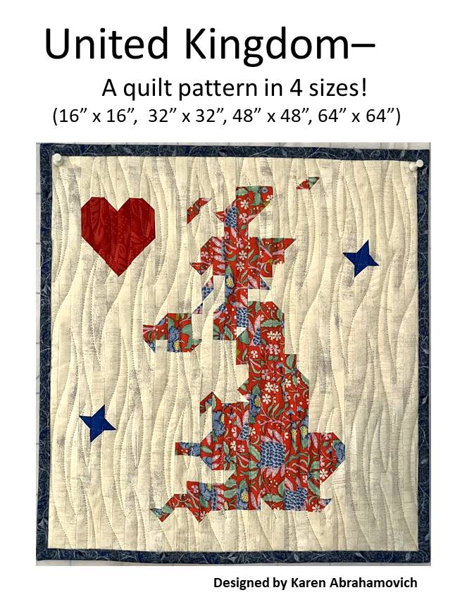 Simple Uk Pattern United Kingdom Quilt Pattern – QuiltVtShop