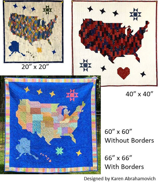 USA Quilt Pattern - 4 Sizes!