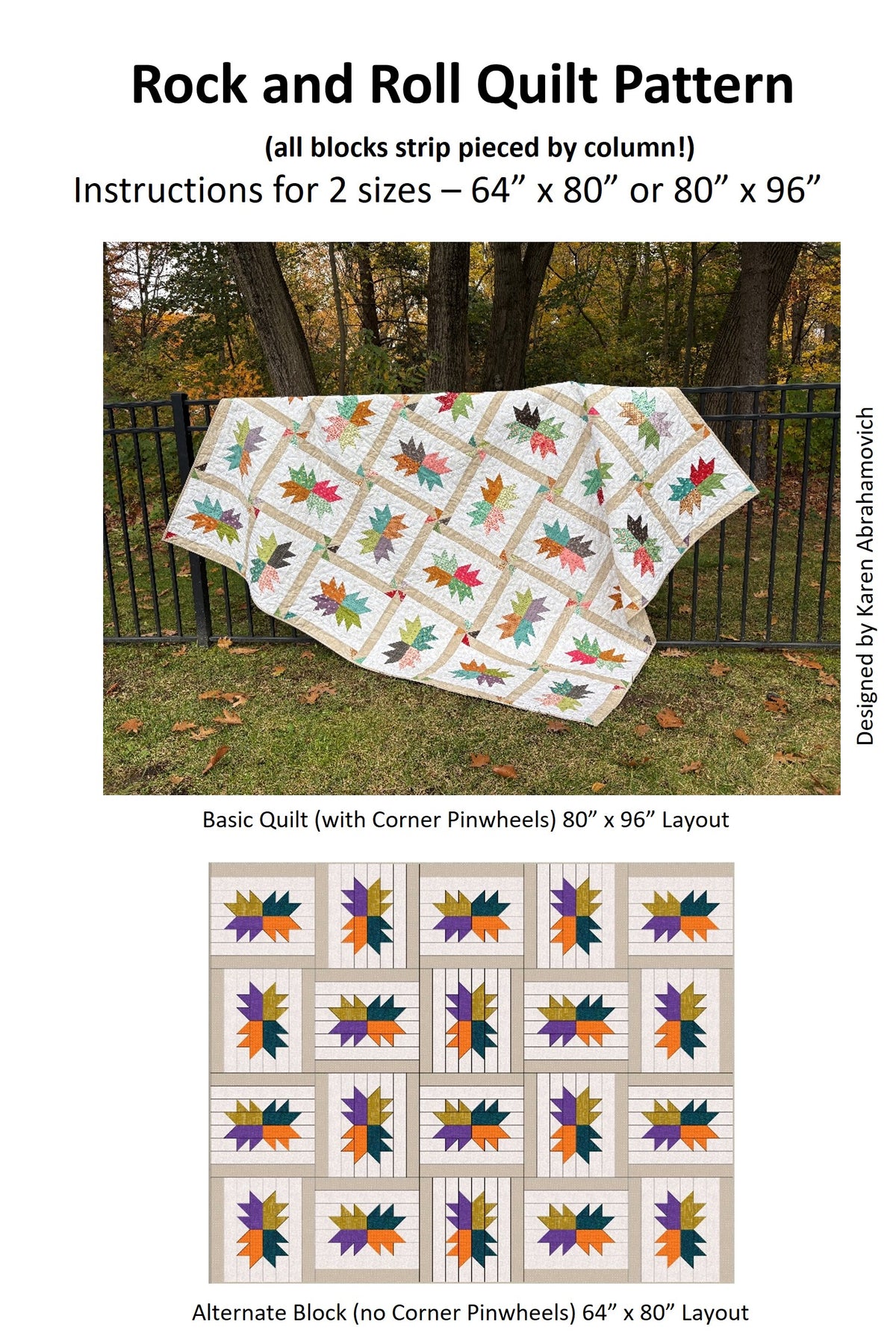 Rock and Roll Quilt Pattern