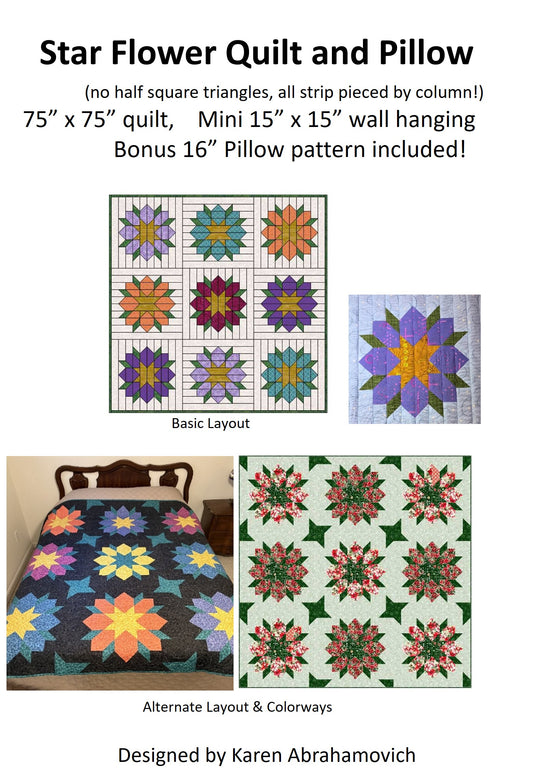 Star Flower Quilt Pattern