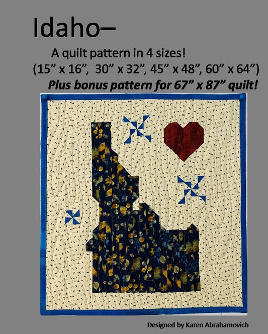 Idaho Quilt Pattern - 4 sizes!