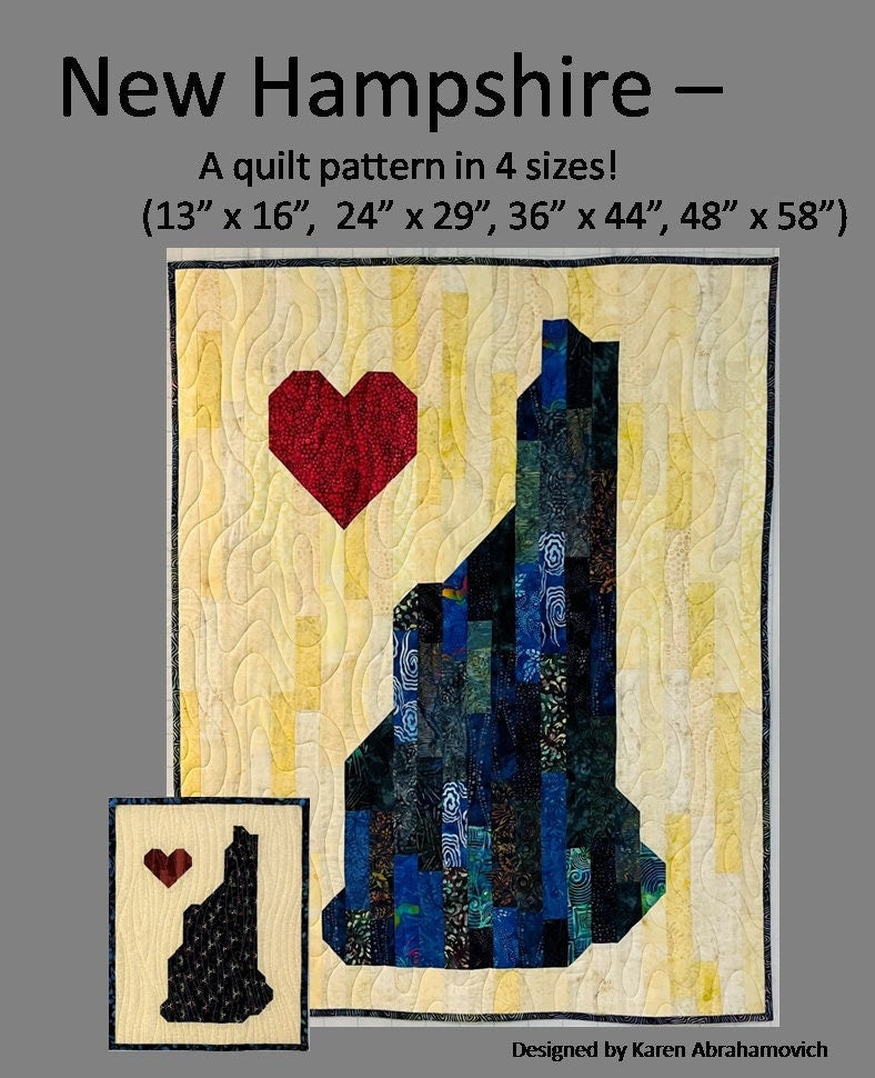 New Hampshire Quilt Pattern - 4 Sizes!