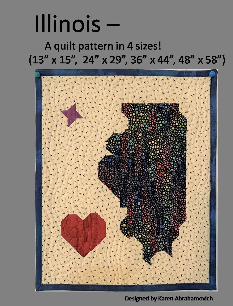 Illinois Quilt Pattern - 4 Sizes