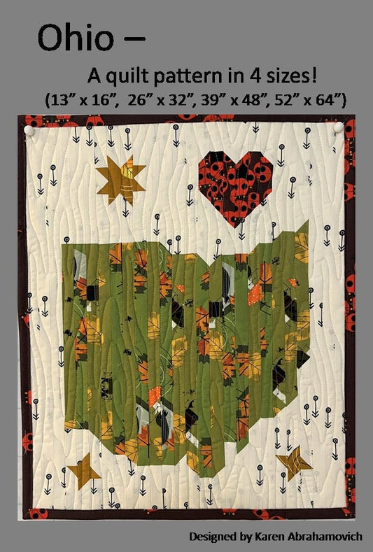 Ohio Quilt Pattern - 4 Sizes!