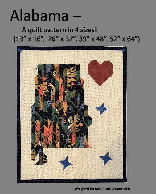 Alabama Quilt Pattern - 4 Sizes!