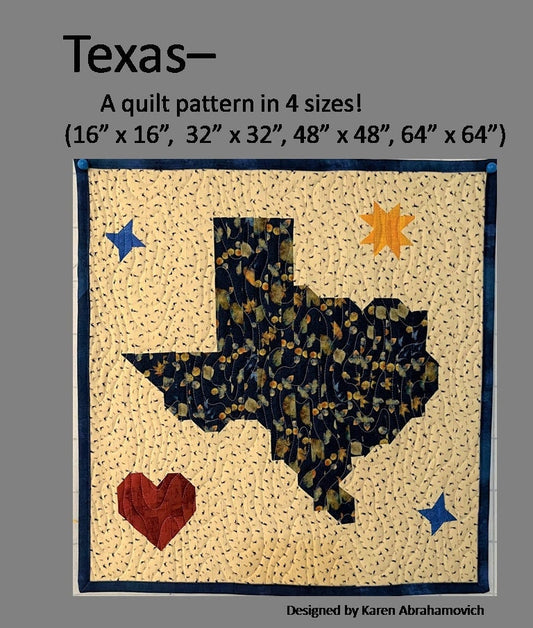 Texas Quilt Pattern - 4 Sizes