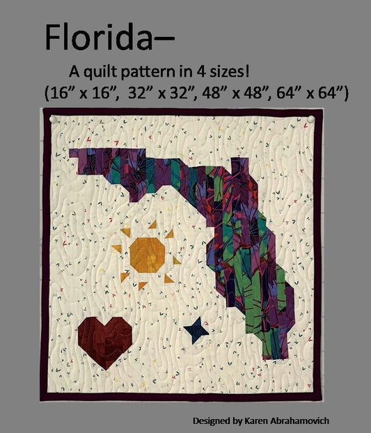 Florida Quilt Pattern - 4 Sizes