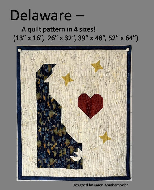 Delaware Quilt Pattern - 4 Sizes!