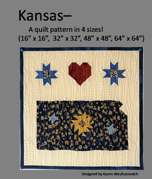 Kansas Quilt Pattern - 4 Sizes!