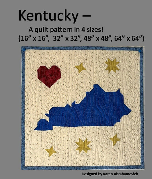 Kentucky Quilt Pattern - 4 Sizes!