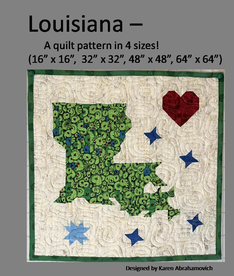 La Pattern Louisiana Quilt Pattern - 4 Sizes! – QuiltVtShop