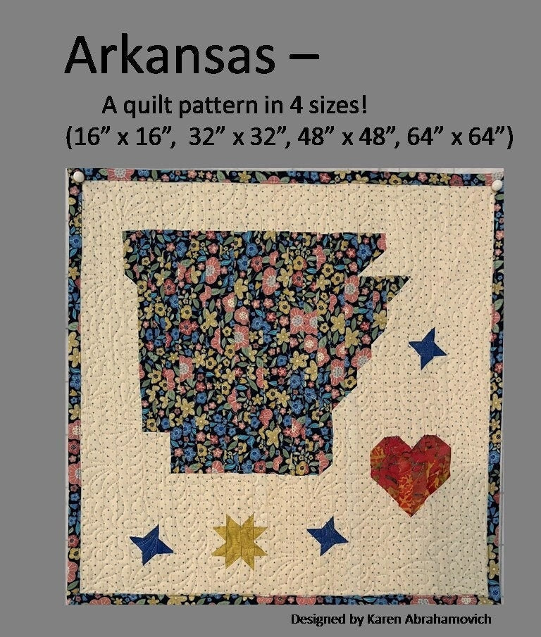 Arkansas Quilt Pattern - 4 Sizes!