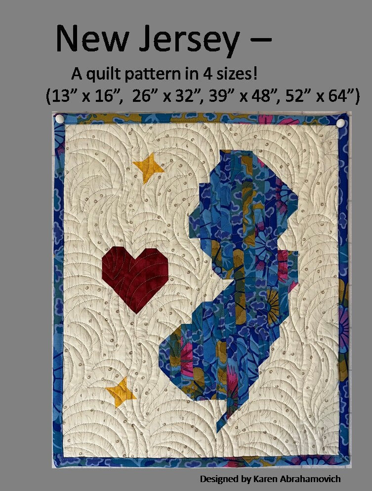 New Jersey Quilt Pattern - 4 Sizes!