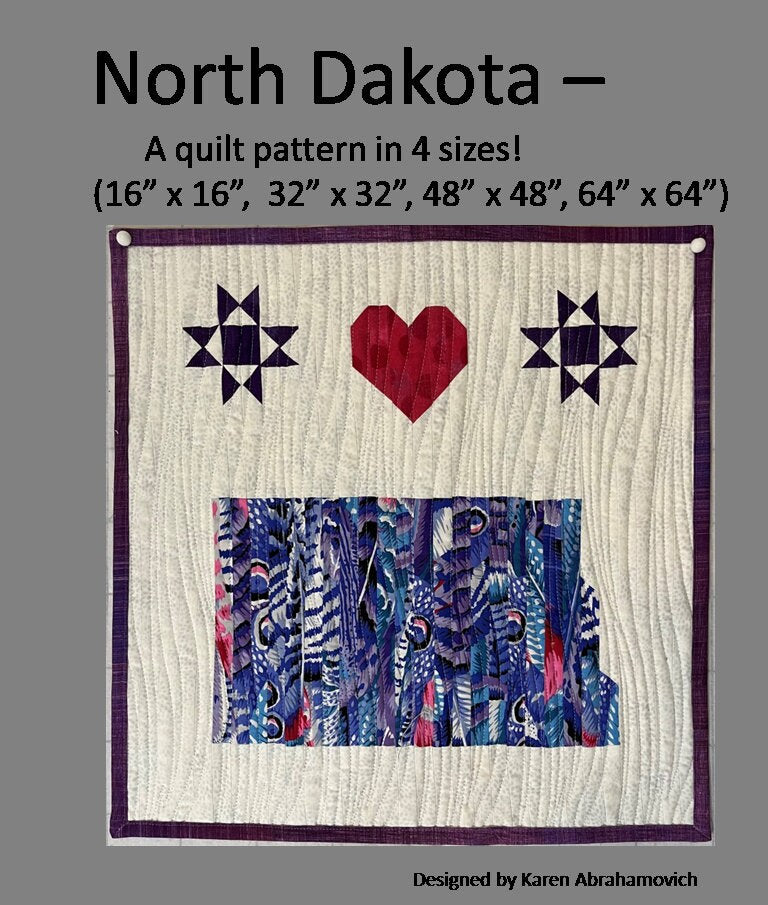 North Dakota Quilt Pattern - 4 Sizes!