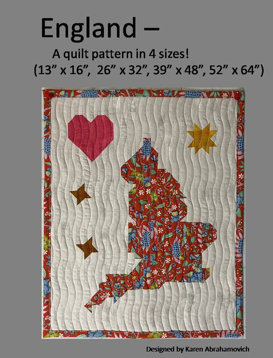 England Quilt Pattern - 4 sizes!